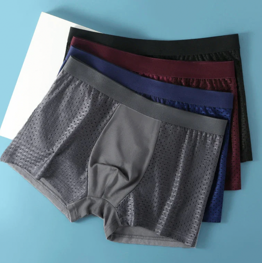Boxer Homme Respirant – Confort Toute la Journée - Lot de 4