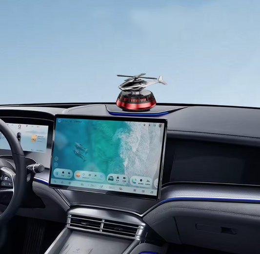 🚁 Désodorisant Hélicoptère Solaire pour Voiture