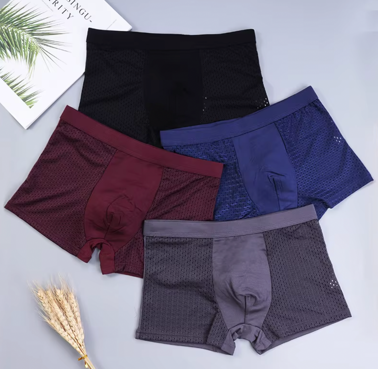Boxers en Bambou pour homme - confort ultime - Lot de 4 🔥