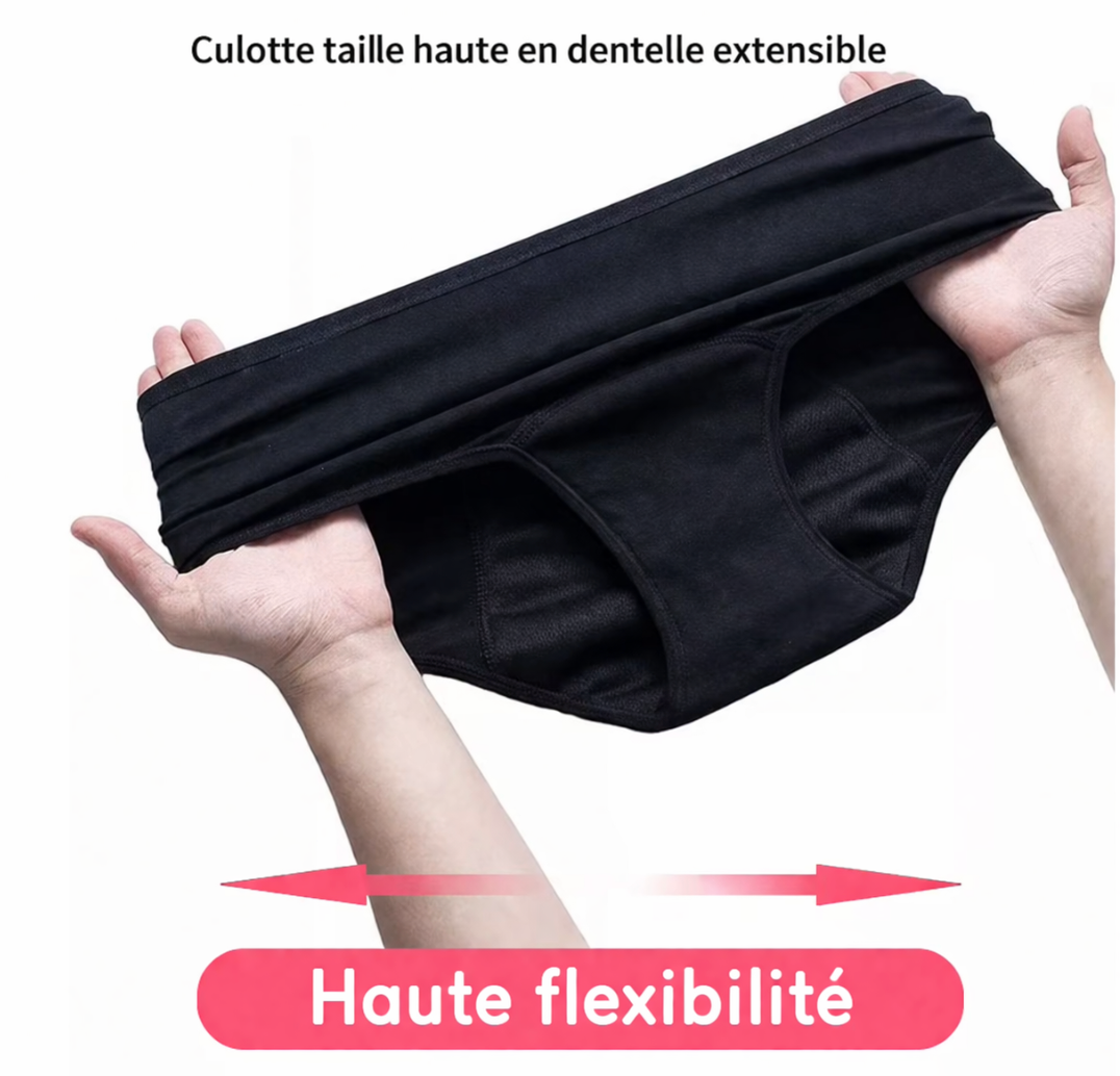 2 Culotte Menstruelle + 2 Patchs Anti-Règles Douloureuses OFFERTS 🎁