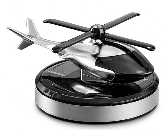 🚁 Désodorisant Hélicoptère Solaire pour Voiture