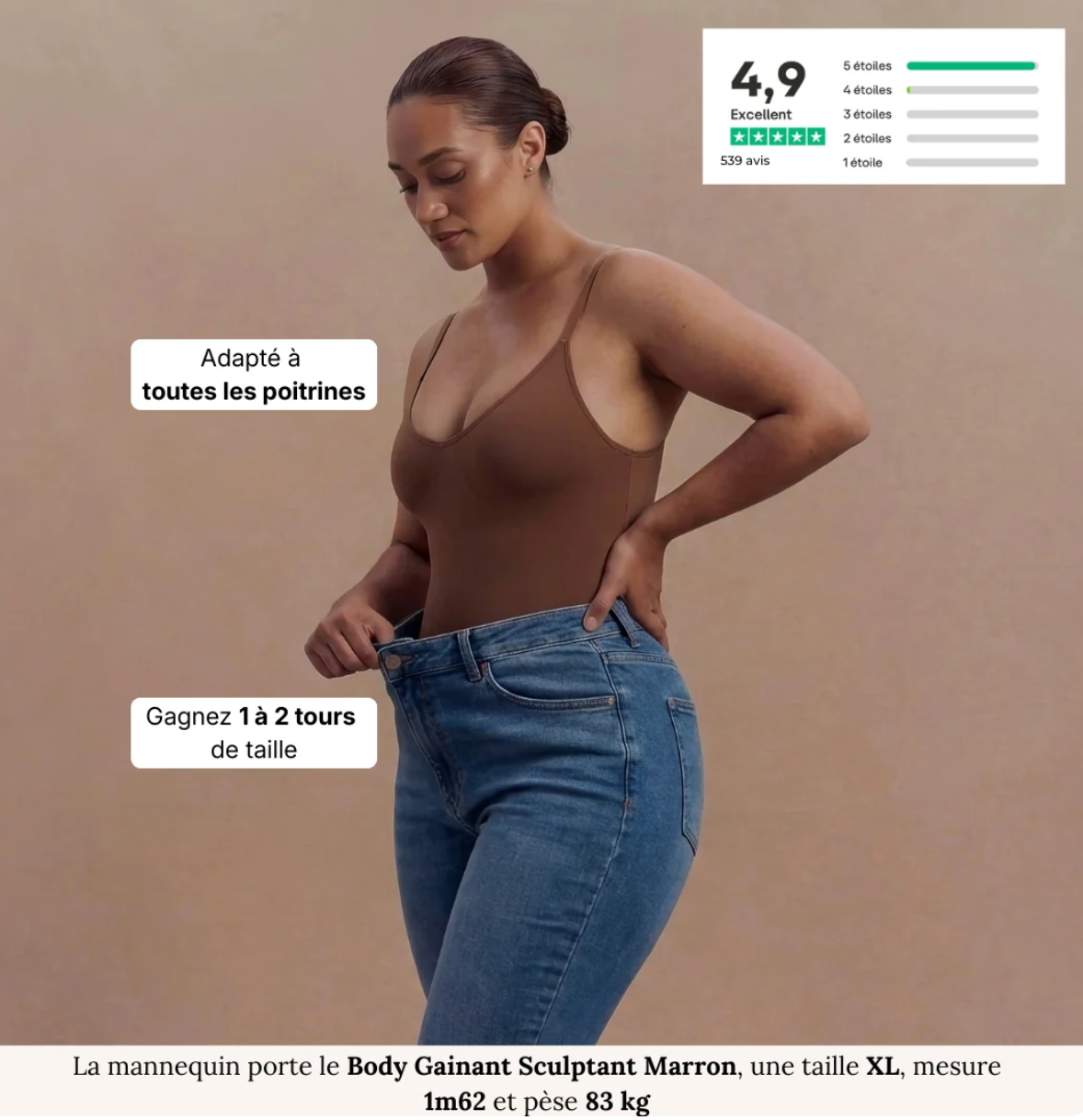 Body Gainant Sculptant  ⭐️⭐️⭐️⭐️  4,9/5 sur (195 avis)